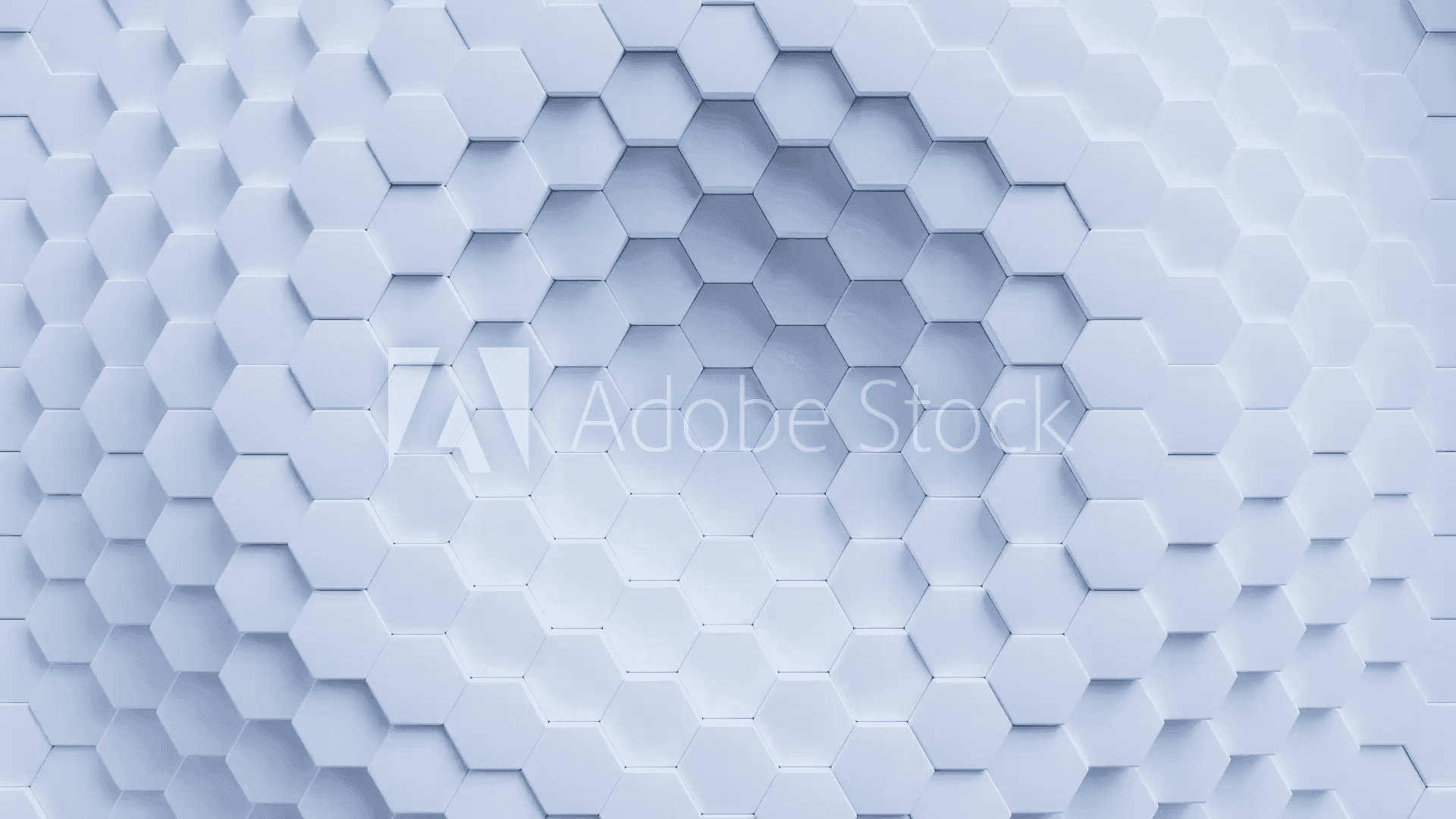 White hexagon pattern