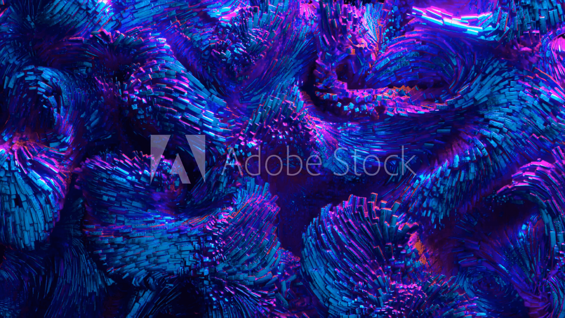 Abstract blue and purple fur-like texture