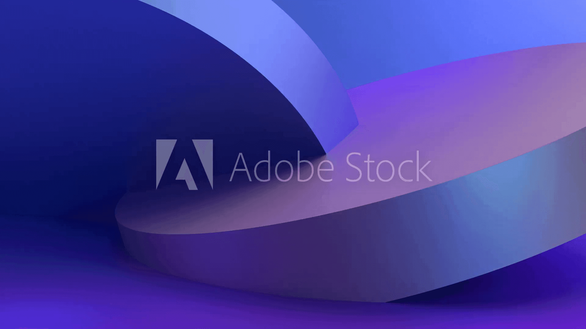 Abstract purple and blue curved shapes